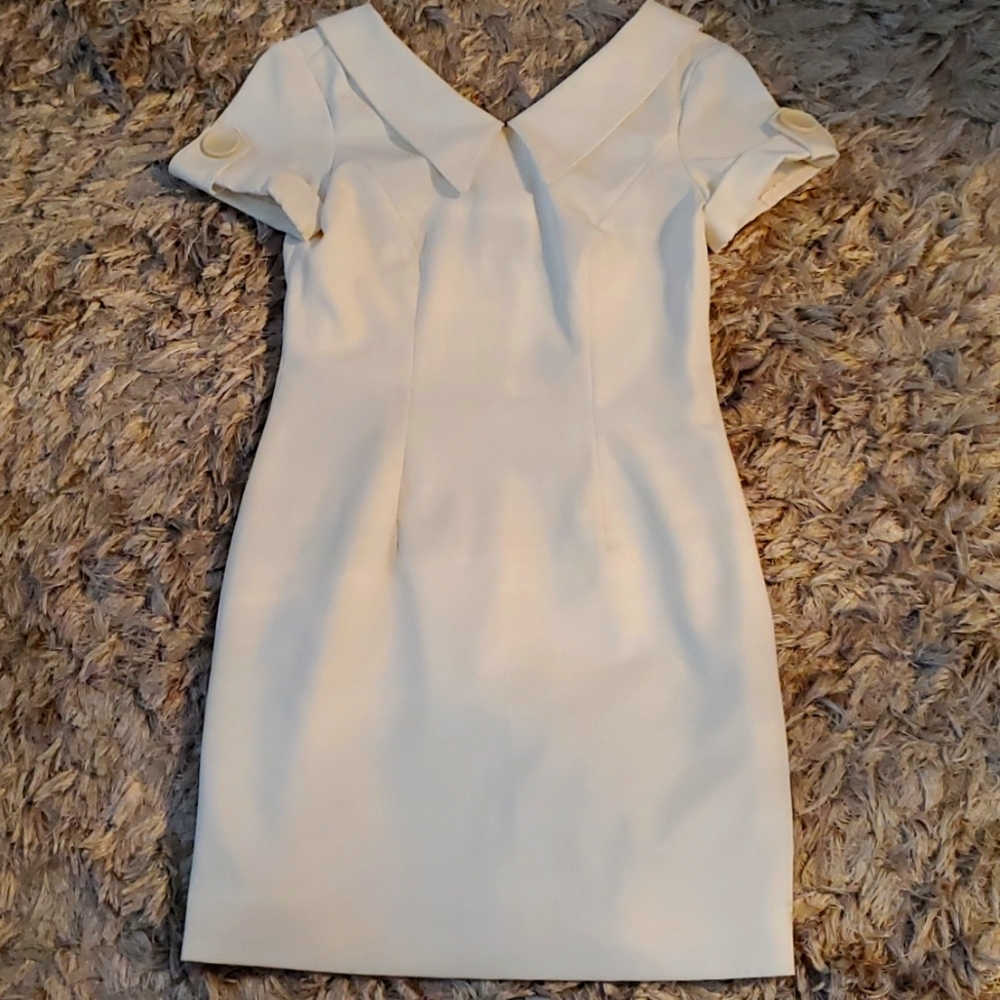 Vintage handmade offwhite dress